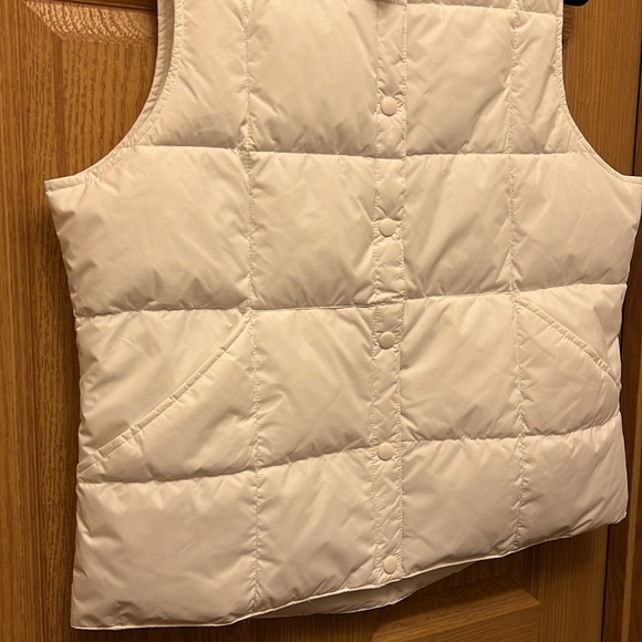 Lands’ End Down Vest White Box Vest With Pockets Size L/14-16 - Picture 7 of 12
